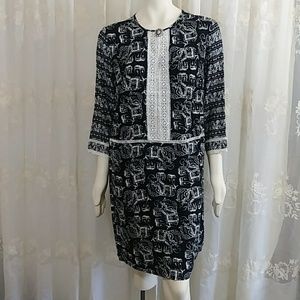 3 for $15  - Ethnic Print Rayon Dress in XL